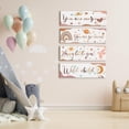 thumbnail image 1 of 4 placas de madera para pared para habitación de niños, letrero colgante, decoración de pared para suministros de fiesta de cumpleaños, decoración Macarena Letrero para colgar en la pared, 1 of 8