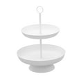 thumbnail image 4 of hengtong Cake Stand Party Serving Tray 3 Layered Table Decor Dessert Display Stand Cookie Tray Rack for Candy Donuts Celebration Event White, 4 of 9