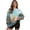 Capybara Flower Bubble Print, variant on LedBack Christmas Long Sleeve Sweatshirt Featuring Santa Gift Print, Loose Polyester Women Pullover for Casual Daily Wear and Running, Size S