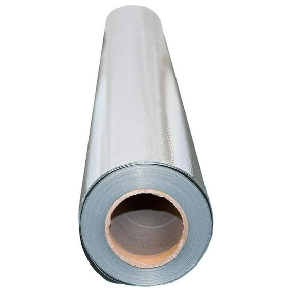 500 sqft Aluminum Barrier Insulation - Sauna Vapor Barrier, Waterproof, 8 Mil - Solid Roll 4ft x 125ft