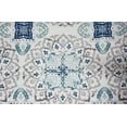 thumbnail image 6 of Better Homes & Gardens Blue Carved Medallion 5-Piece Comforter Set with Shams + Decorative Pillows, Full/Queen, 6 of 6