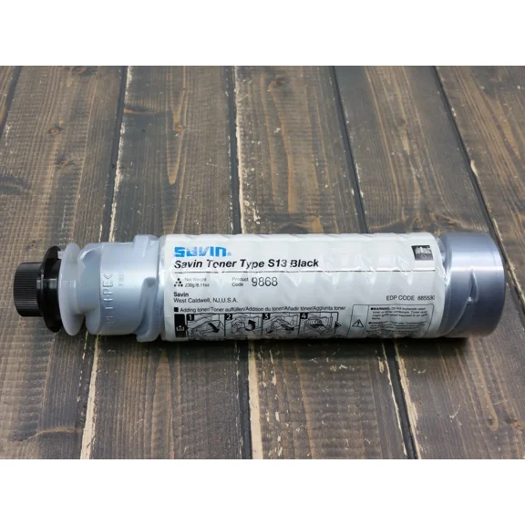 RHEA- New Genuine Oem - Savin Product 9868 - Type S13 Toner Lack Edp Code 885530