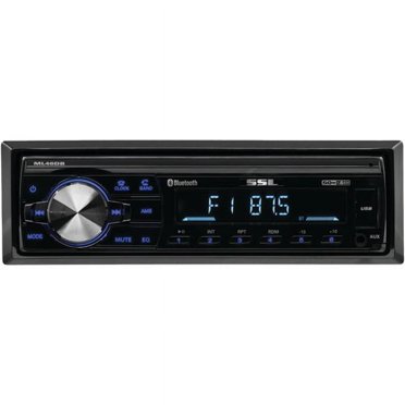 Dual XRM47BT Single-DIN In-Dash Mechless AM/FM Receiver with Bluetooth ...