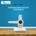 thumbnail image 2 of MARINE CITY Support d'Antenne en Nylon Blanc, Compatible avec Antennes à Base Filetée 1 Pouces-14, Résistant aux UV, Sans Rouille, Ajustable pour Bateaux, VHF, AIS, GPS, RV & Wi-Fi, 2 of 7