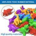 thumbnail image 2 of Lucky Doug 48 Counting Dinosaur Toys for Toddlers - Toddlers Preschool Learning Toys, Counting Dinosaur Toys, Color Sorting Toys for Toddlers Educational, 2 of 8