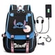 thumbnail image 4 of Mochila escolar de Disney Stitch para niños y niñas, mochila con puerto USB, mochila de lona para adolescentes, mochila de viaje para estudiantes, gran capacidad, 4 of 5