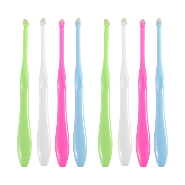 8pcs Interspace Interdental Braces Toothbrushes - Toothbrush Braces Toothbrush Interspace Single Tuft Small Toothbrush for Inbetween Teeth and Braces