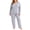 Gray, variant on SBYOJLPB Women's Pajama Sets Plus-Size Fall and Winter Round Neck Tops and Matching Pants Warm Fleece-Lined Thickened Pajamas Set