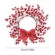 thumbnail image 3 of Corona navideña de frutos rojos artificiales | Decoración para puerta con frutos rojos, plateados, dorados y blancos | Decoración navideña ligera y resistente a la intemperie para escaparates., 3 of 6