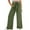Green, variant on XIMIN Cotton Linen Palazzo Pants for Teen Girls Smocked Elastic High Waist Wide Leg Long Pants Kids Summer Casual Flowy Beach Lounge Trousers (13-14 Years, Grey)