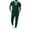 Green, variant on Men's Casual 2 Piece Outfit Set Block Quarter Zip Up Shirt & Drawstring Jogger Pants Sport Summer Workout Sets for Running Jogging Green S