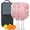 White, variant on Pickleball Paddles Set Of 2, Fiberglass Surface, Love Romantic Valentine Print, 4 Balls & Bag