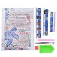 thumbnail image 2 of Juego de pintura DIY 5D tortugas y poema forma especial pintura de diamantes de imitación kits de pintura de taladro completo para decoración de pared del hogar ANGGREK Otros, 2 of 8