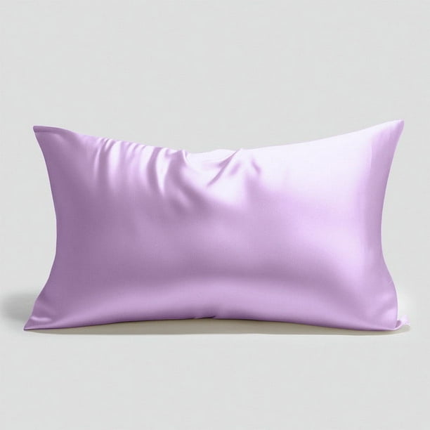Fundas de almohada, fundas de almohada, fundas de almohada decorativas, funda de almohada de seda sintética para cabello y - Funda de almohada de seda sintética de 63 x 45 cm con cierre de sobre. Fund