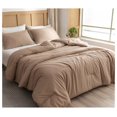 thumbnail image 4 of TiaGOC California King Comforter Set Taupe Brown, 3pcs (1 Boho Tan Cal King Comforter & 2 Pillowcases), Soft Bedding Lightweight Bedspread Blanket, 4 of 9