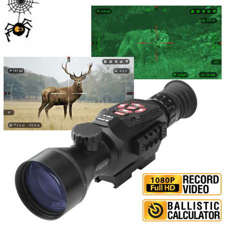 Refurbished ATN X-Sight II HD 5-20 Smart Day/Night Rifle Scope w/1080p Video, Ballistic Calculator, Rangefinder, WiFi, E-Compass, GPS, Barometer, IOS & Android (Best Satellite Finder App For Android)