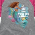 thumbnail image 3 of Disney - True Voice Lies Within - Toddler & Youth Girls Raglan Graphic T-Shirt, 3 of 5