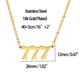 thumbnail image 2 of Collar Con Número De Ángel 111 - 999 Collar De Acero Inoxidable Collar Con Número De Oro Numerología Joyería Methold AP007130-07, 2 of 6