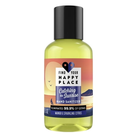 Find Your Happy Place Hand Sanitizer Catching the Sunrise Mango And Sparkling Citrus, 2 fl oz
