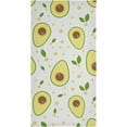 thumbnail image 7 of SKYSONIC Avocado Soft Hand Towels set of 2, Absorbent Bath Towel Decorative Fingertip Towels for Bathroom Gym Spa Hotel Beach Swimming Pool,14.4 x 28.3 inch, 7 of 7
