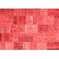 thumbnail image 1 of Ahgly Company Indoor Rectangle Patchwork Red Transitional Area Rugs, 2' x 5', 1 of 4
