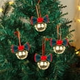 thumbnail image 5 of AuroraX Shatterproof Christmas Decorations White Fun Hanging Bells-Bow Christmas Tree Decorations Hanging Xmas Decorations for Home, 5 of 6