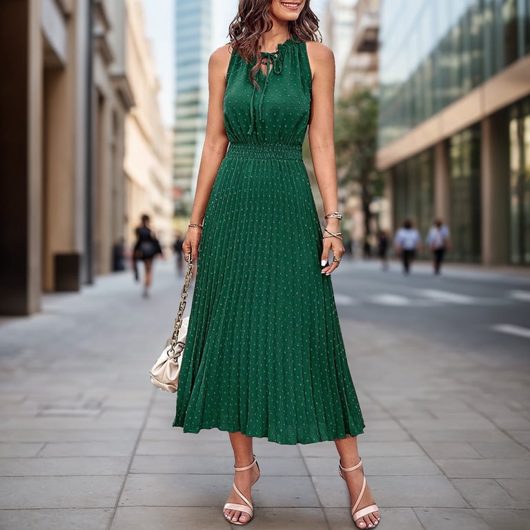 vigerkar Women's Summer Short Sleeve Maxi Dress Casual V Neck Hollow Out  Eyelet Ruffle Swing A Line Long Dresses 2025 Dark Blue, XL
