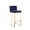 Multi-color, variant on Pangea Home Dexter 30" Modern Faux Leather & Polished Steel Bar Stool in Black