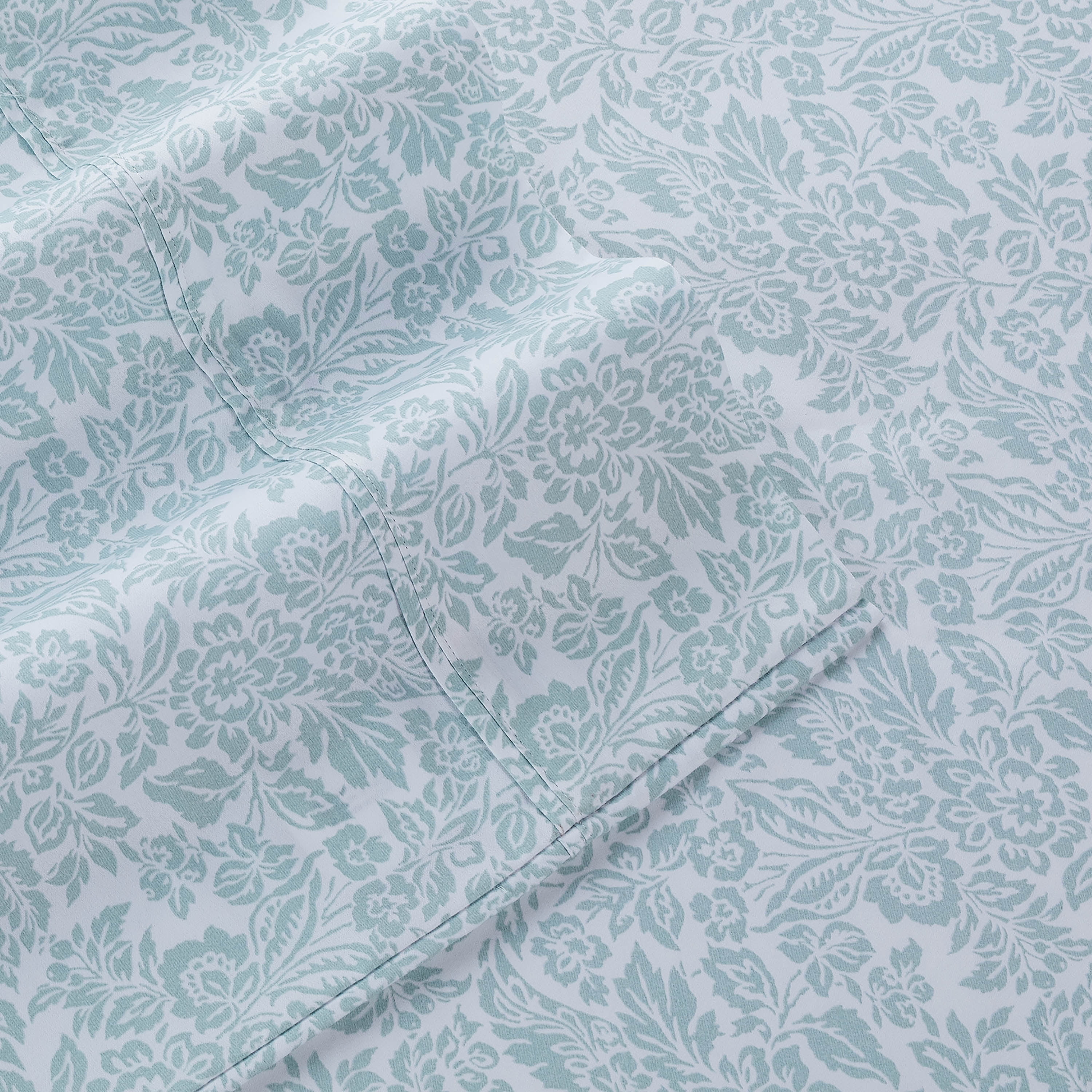 Martex 400 Thread Count Cotton Sateen Bed Sheet Set – Silky Soft – 4-Piece King – Teal