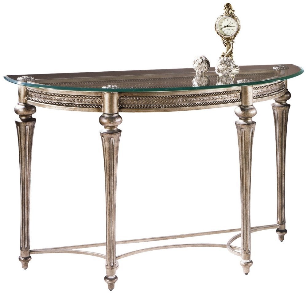 Magnussen 37515 Galloway Subtle Gold Finish Wrought Iron Sofa Table Walmart Com Walmart Com