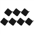 thumbnail image 3 of 7 Pieces Black Cotton Pot Holders for Kitchen Oven Mitts, Machine Washable and Heat Hot Pad, 3 of 10