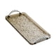 thumbnail image 2 of Bandeja rectangular para servir vasos de agua, organizador de tocador de baño para sala de estar Borde gris plateado., 2 of 9