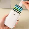 thumbnail image 2 of Pull-out Card Wallet with Snap Fastener, Business Card Holder, Large Capacity, High-Quality PU Material, Anti-Degaussing Design, 2 of 8