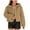 Brown, variant on Rutainlusire Womens Fashion Trendy Casual Warm Comfy Hooded Faux Furry Cardigan Jackets 2025 Women's Loose Knit Cardigan Coat Long Hair With Lining Long Sleeve Drop Shoulder Sleeve Hooded Top