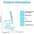thumbnail image 4 of Herramienta para perforar la oreja, pistola para perforar la oreja, herramienta para perforar el cuerpo sin dolor, herramienta para perforar la seguridad saludable con algodón con alcohol, 4 of 5