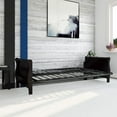 thumbnail image 4 of DHP Wood Arm Futon with Espresso Wood Finish, 4 of 9