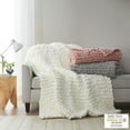 thumbnail image 5 of Madison Park Chenille Chunky Knit Handmade Throw, 50" W x 60" L, Grey, 5 of 5