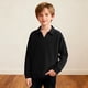 thumbnail image 2 of Camisas de Manga Larga para Niños Tamaño 12-14 Juventud Color Sólido Top de Cuello de Solapa para Chico, Camisa de Botón de Manga Larga Casual para Uso Diario, 2 of 6