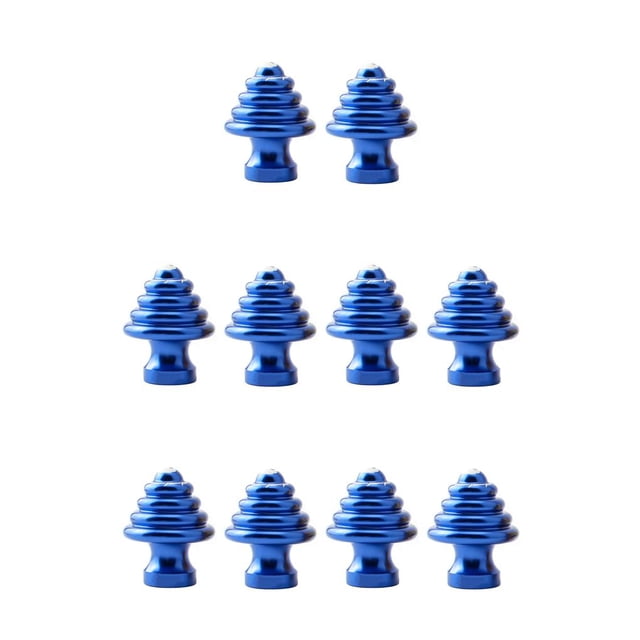 Wweixi 1/2/3/5 Hub Nut Aluminum Alloy Anti-Rust Anti-corrosion Fixed Gear Wheel Hubs Professional Bike Components Replacing Parts Blue 5PCS