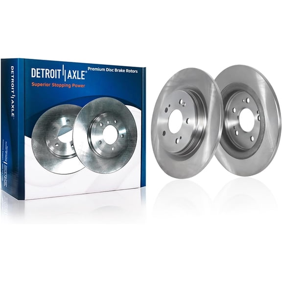 Detroit Axle - Rear Disc Brake Rotors Set for 2018-2023 Honda Odyssey, 2023 Honda Pilot 2019 2020 2021 2022: 12.99" Rotor