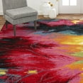 thumbnail image 2 of Home Dynamix Splash Mondrian Contemporary Abstract Area Rug, Black/Pink, 6'6"x9'2", 2 of 6