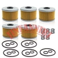 thumbnail image 2 of JINFANNIBI 5 Pack Oil Filters for Honda Rancher 350 & 420, TRX300EX TRX400EX Foreman 450 500, 2 of 11