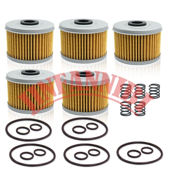 JINFANNIBI 5 Pack Oil Filters for Honda Rancher 350 & 420, TRX300EX TRX400EX Foreman 450 500