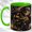 Green, variant on Spellbook Witch Coffee Mug, Halloween Raven Mug, Ceramic 11 oz