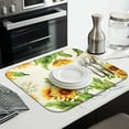 thumbnail image 3 of Microfibre Drying Mat for Kitchen Sunflower Colorful Floral Dish Drying Drainer Mat Absorbent Drying Mat Washing Up for Glass, Plate & Cup 16inch X 18inch, 3 of 7