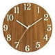 thumbnail image 2 of Reloj de pared luminoso Reloj de pared de madera creativo Gran función luminosa Números y manecillas Silencioso Sin vidrio Redondo Decorativo para Soledad Reloj de pared, 2 of 10