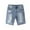 Light Blue-2647, variant on KIDSCOOL SPACE Little Boys Denim Shorts,Elastic Waistband Inside Ripped Holes Stretch Jeans Summer Wear, Light Blue, 6-7 Years