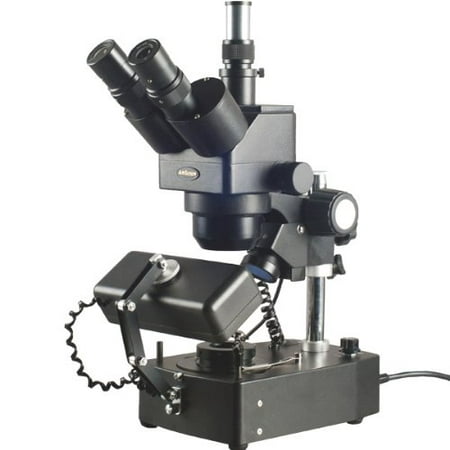 5X-80X Jewelry Gem Trinocular Stereo Microscope with Three