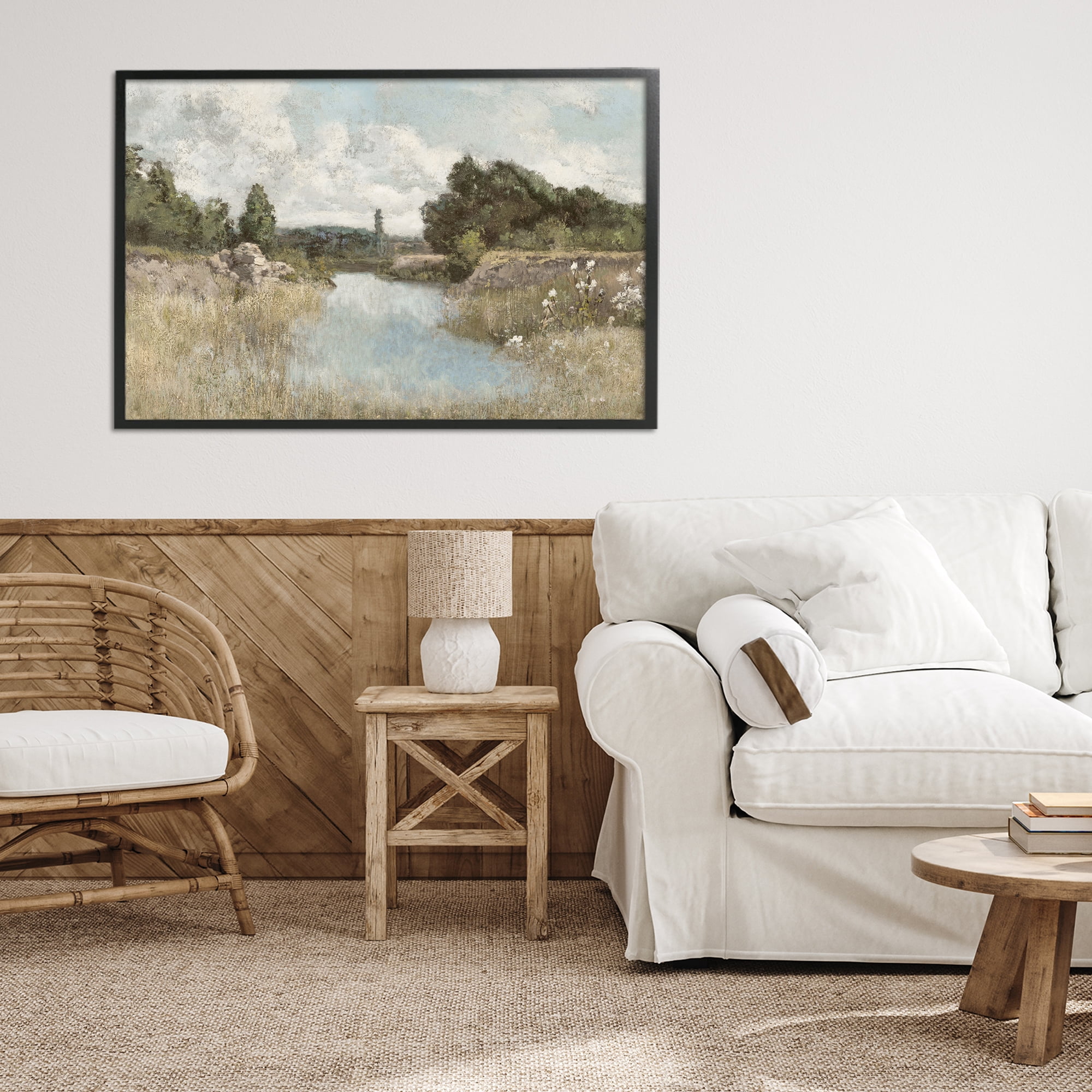 Stupell Industries Dawn At The Shore Black Framed Giclee Art, design by Christy McKee