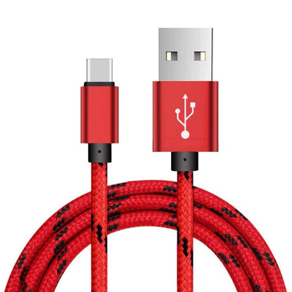 PEACNNG USB Type C Charging Cable (6ft)  USB C Nylon Braided Charger Cord for  Galaxy Note 9 8 S10 S10E S9 S8 Plus  LG G7 G6 G5 V40 V30 V20  Nexus 5  Google Pixel 3/3 XL  Oneplus 6T/6/5